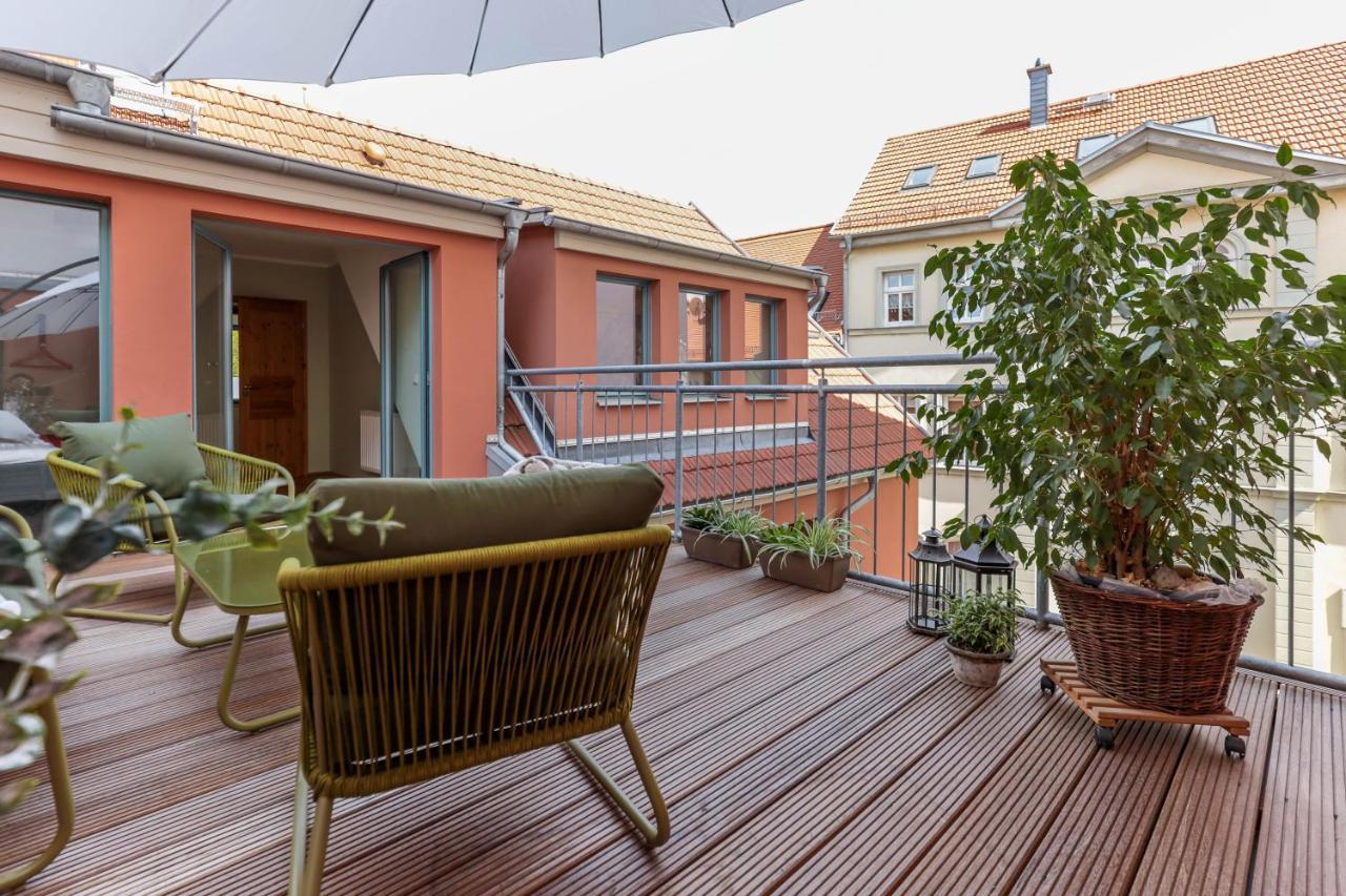 Bohnapartments Bauhaus - Absolutes Zentrum - Terrasse - Vollausstattung - Wlan ไวมาร์ ภายนอก รูปภาพ